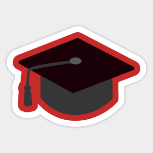 Party Black Graduation Cap Sticker